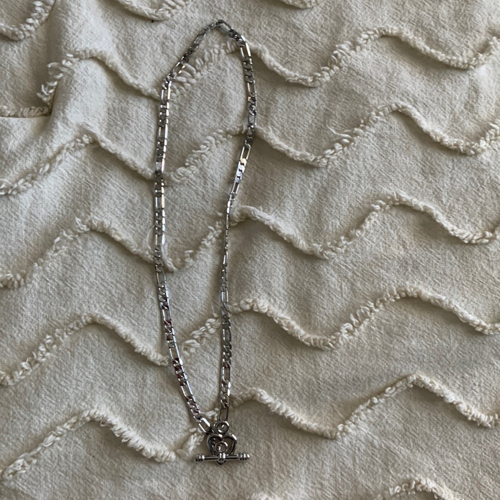 silver heart necklace